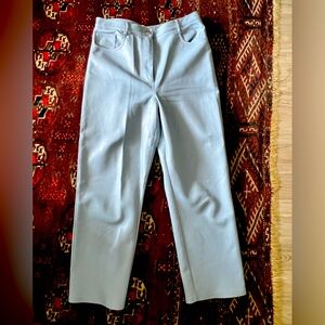 Wilfred baby blue vegan leather pants